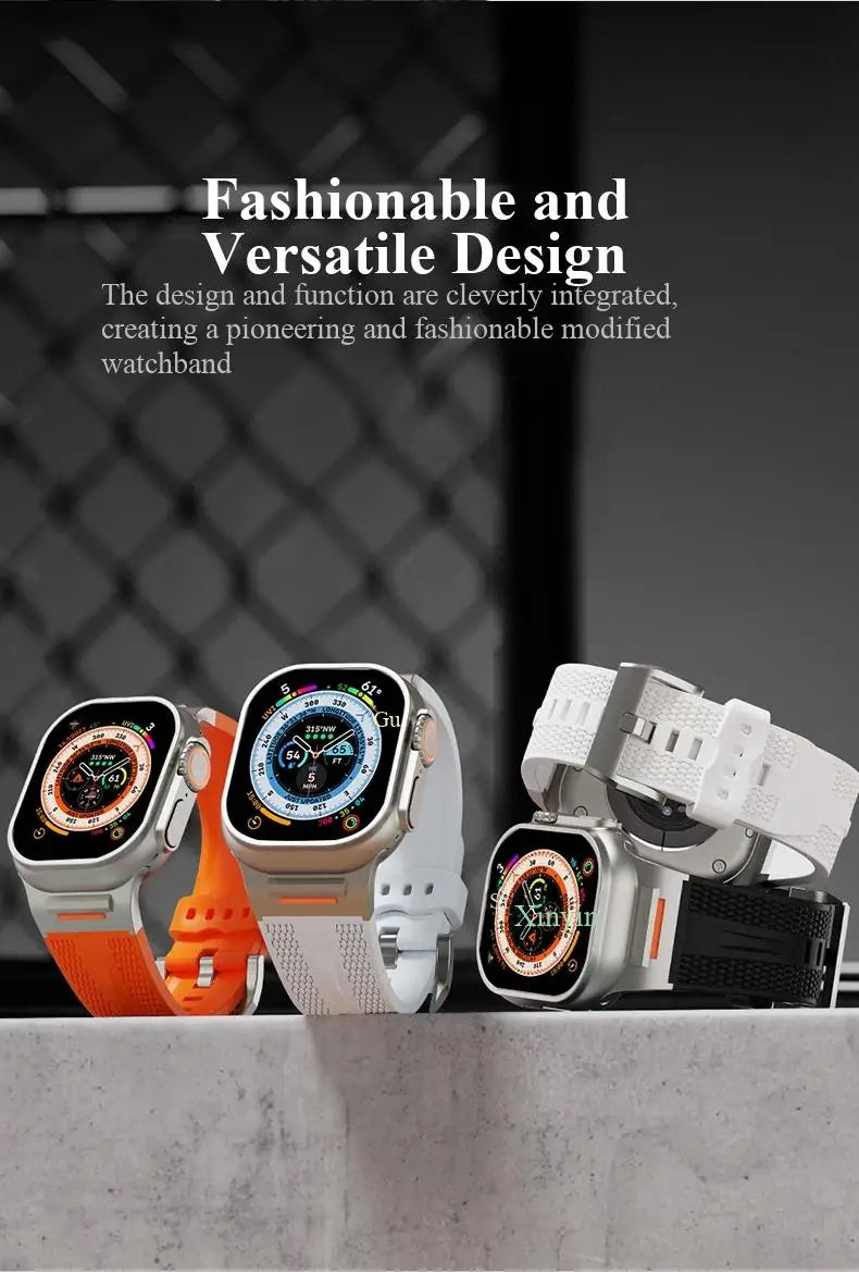 For HK11 ULTRA 3 Strap Stainless steel Silicone HK10 Pro MAX WIFI Smart Watch Band HK9 Ultra 2 HK8 PRO MAX HK ULTRA ONE Bracelet