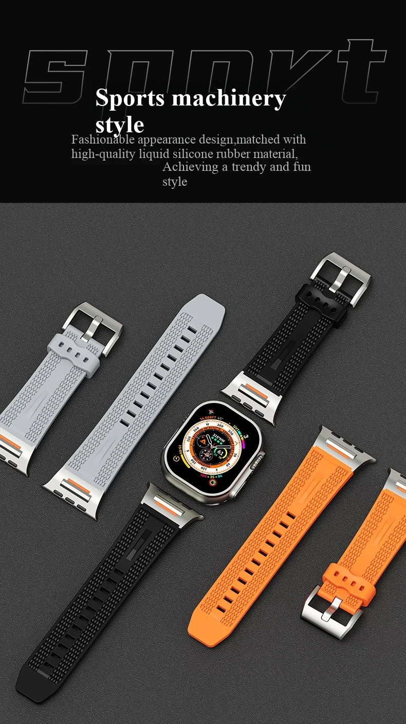 For HK11 ULTRA 3 Strap Stainless steel Silicone HK10 Pro MAX WIFI Smart Watch Band HK9 Ultra 2 HK8 PRO MAX HK ULTRA ONE Bracelet
